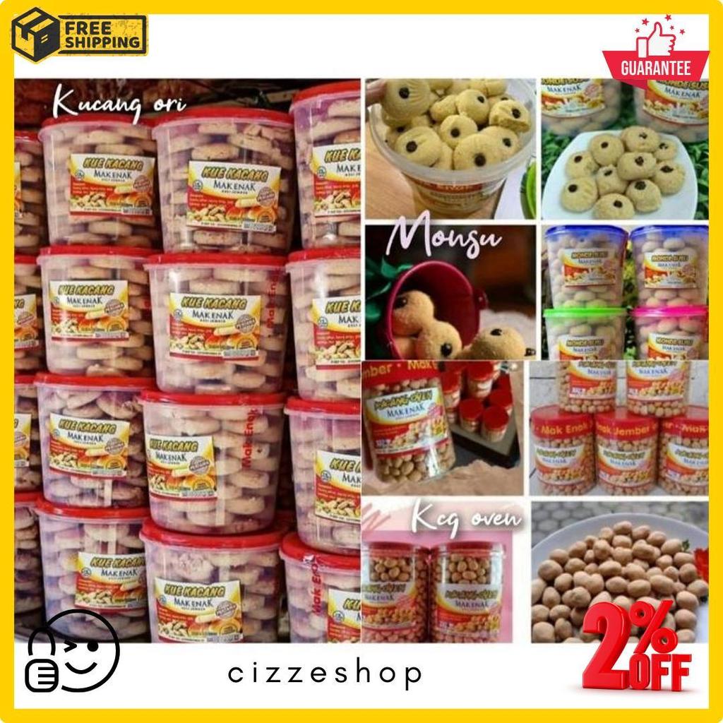 Bisa Cod Aneka Kue Produk Mak Enak - Kue Kacang Mak Enak - Kacang Oven - Monde Susu - Lidah Kucing -