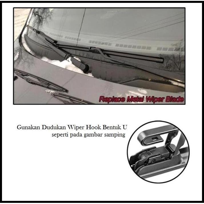 GRATIS ONGKIR WIPER FRAMELESS BIASA MOBIL TOYOTA AVANZA OLD TAHUN 2004 2005 2006 2007 2008 2009 2010
