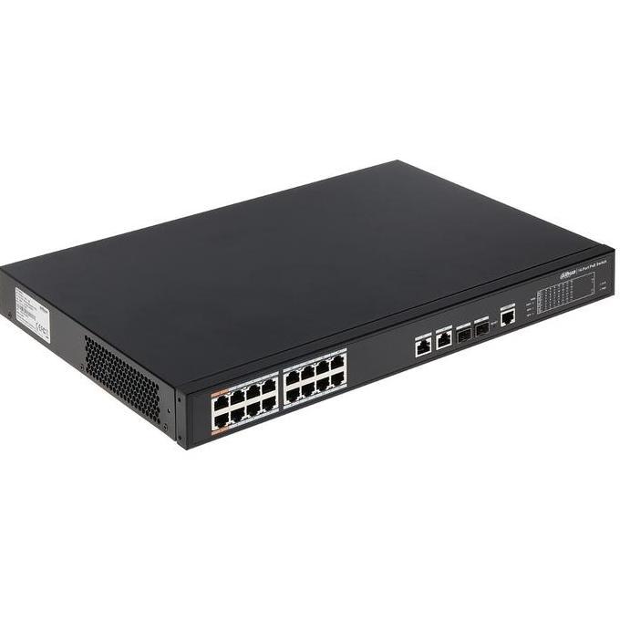 TERBARU - POE SWITCH DAHUA 16CH PFS4218-16ET-240 16-Port PoE Switch
