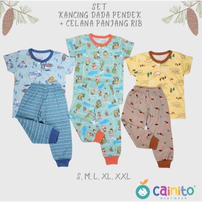 Setgirl- Cainito Setelan Baju Pendek Celana Panjang-Cpr