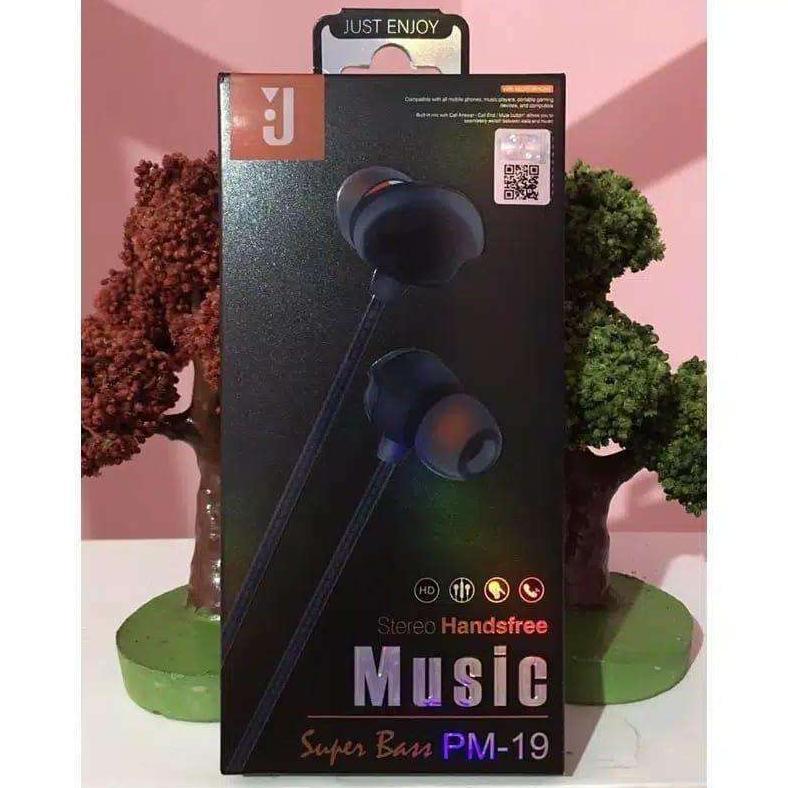 HOT DEALS HEADSET EARPHONE JBL PM-19 EXTRABASS HANDSET HANDSFREE HF JBL PM-19 EXTRABASS MUSIC