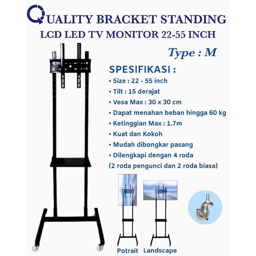 standing bracket tv 50inchi braket tv berdiri 19inchi sampai 50inchi