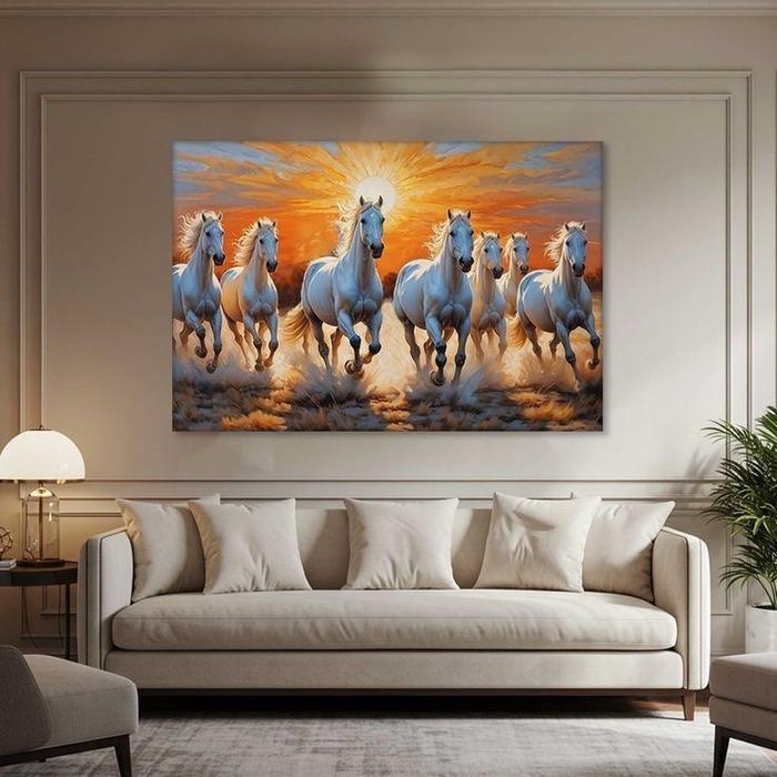 lukisan kuda berlari 135x85