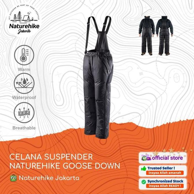 Terlaris Celana Suspender Goose Down Naturehike Nh20Fs034 Bulu Angsa Hiking