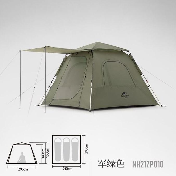 Terlaris Tenda Automatic Ango 3 Naturehike Nh21Zp010
