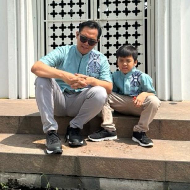 Adhipa Koko Couple Bilal Batik Series Warna Biru/Hijau Wardah Spesial Ramadhan