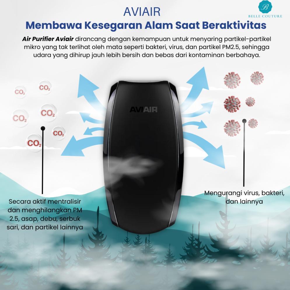 Grosir Travopur Aviair Black Avp 868 Plus - 200 Juta Ion Air Purifier Portable