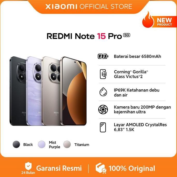 Xiaomi Redmi Note 15 Pro 5G (8/256GB) (12/512GB) [Xiaomi Official Store]