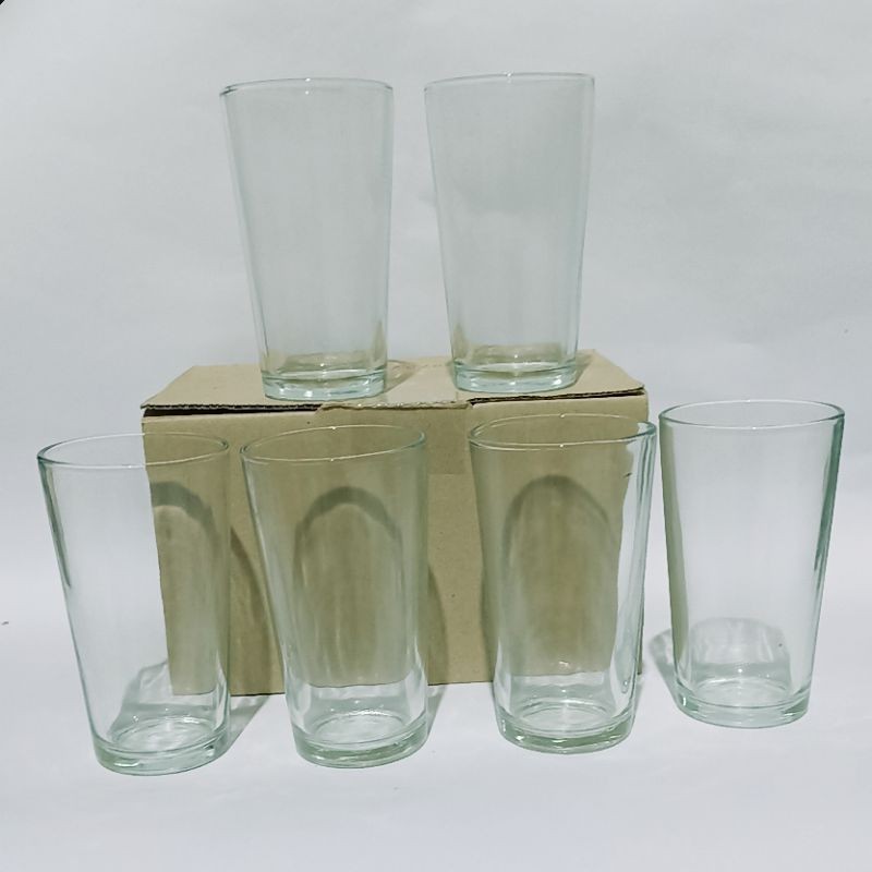 Gelas Bening Polos Gelas Kaca Tebal / Gelas Minum / Gelas