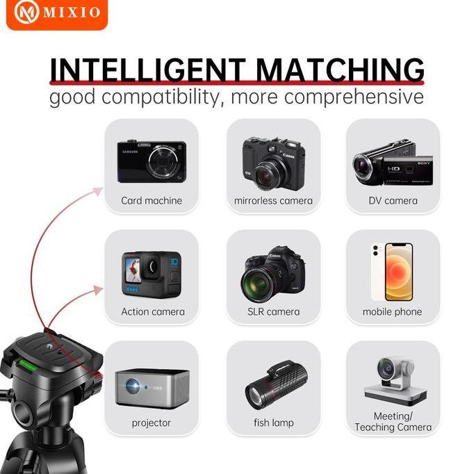 MIXIO 3522 170CM PREMIUM Tripod+Bluetooth Remote+Bag Profesional