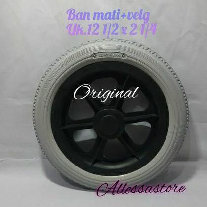 Ban Mati Kursi Roda Ukuran 12 + Velg