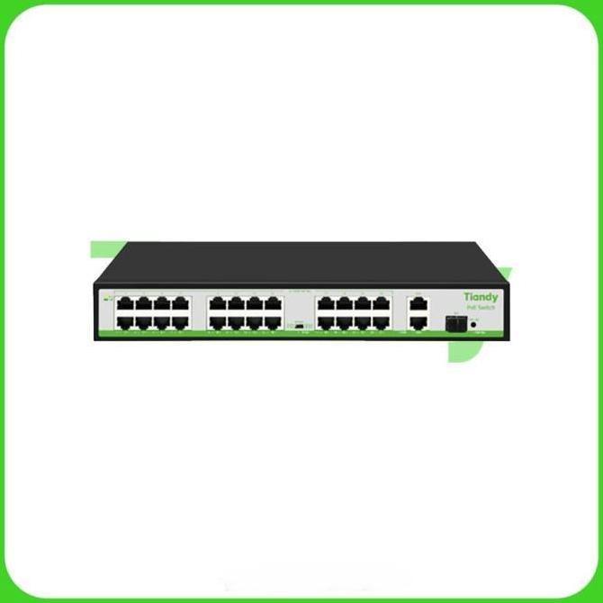 SWITCH POE TIANDY 24 PORT TC-P3S027 POE SWITCH 24 PORT HIGH QUALITY