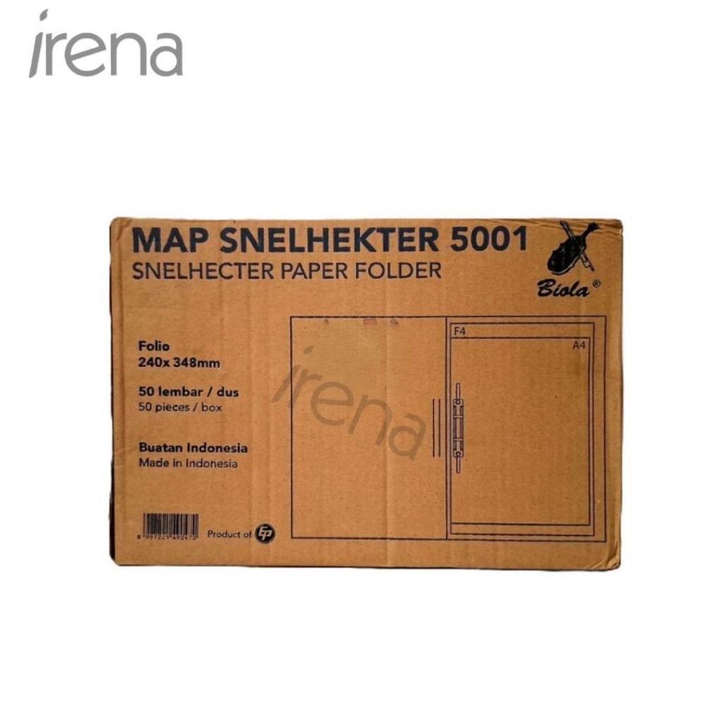 1 PAK BIOLA MAP KERTAS SNELHECTER / MAP KERTAS SNELHEKTER 5001 ISI 50 LEMBAR