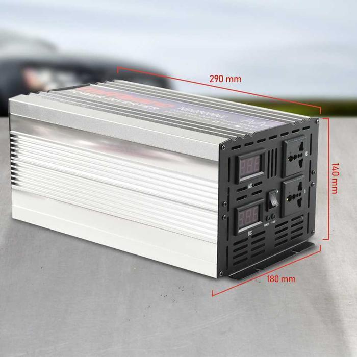 Power Inverter Pure Sine Wave DC 12V to AC 220V 5000 Watt