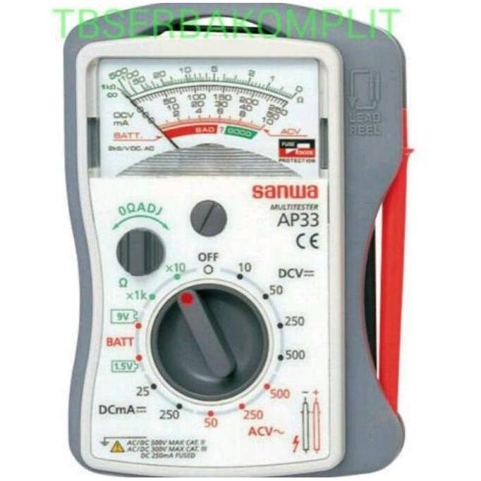 Sanwa Ap33 Pocket Size Analog Multimeter Analogue Avometer Ap 33