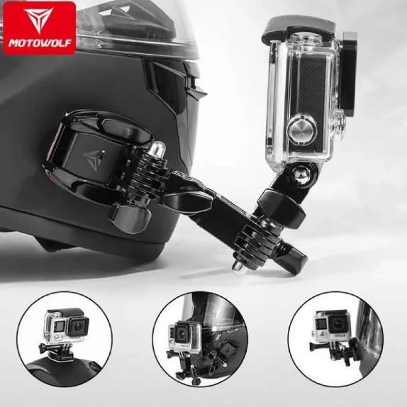 Mounting Gopro Motowolf Mounting Helm Gopro Action Camera 360 Original