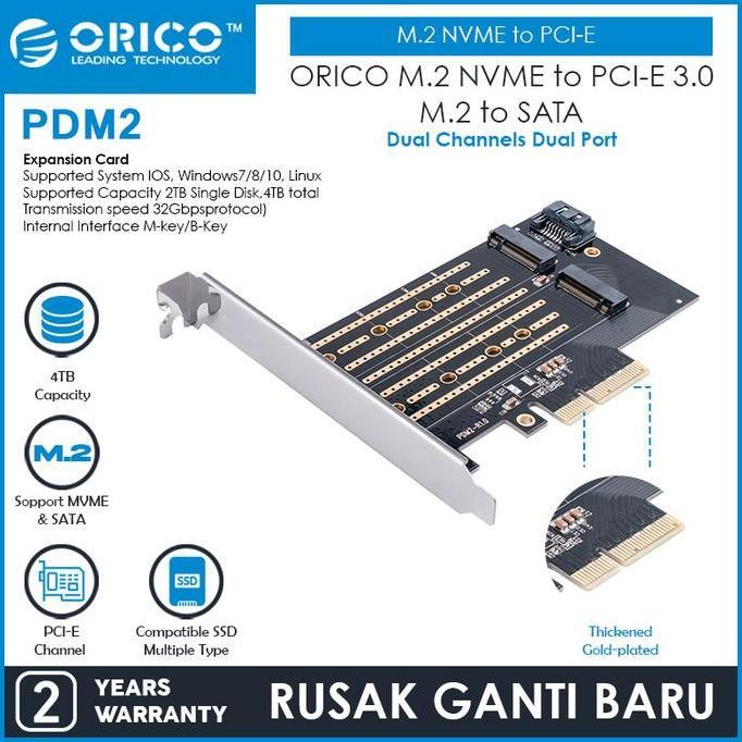 ORICO PDM2 M.2 NVME to PCI-E 3.0 X4 Expansion Card