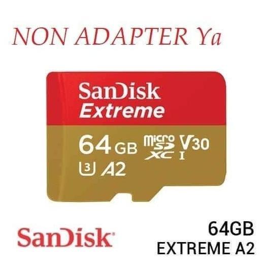 SANDISK EXTREME A2 / MICROSD CARD 64GB - 170MBPS
