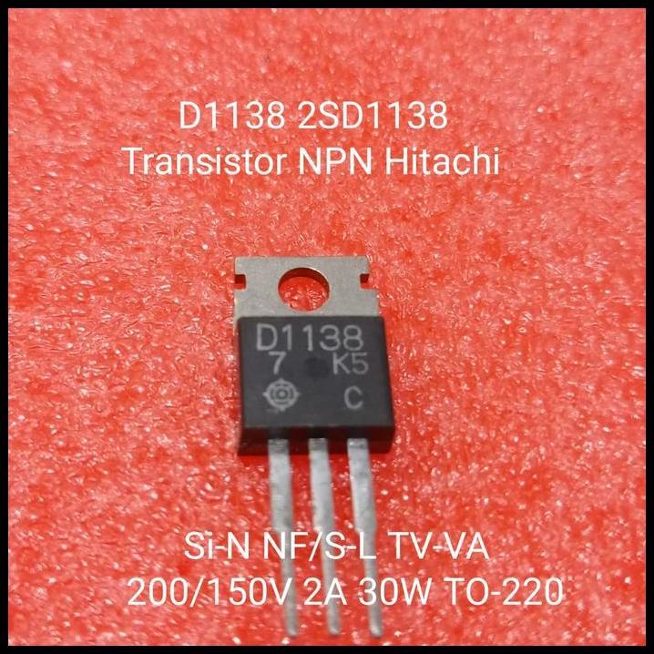TERBARU D1138 2SD1138 TRANSISTOR NPN HITACHI TO-220 