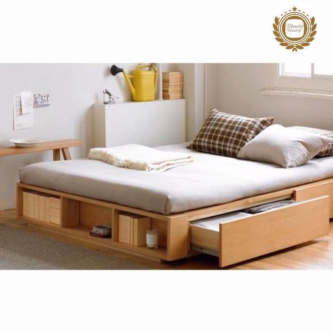 Terlaris Dipan Laci Minimalis Ukuran 160X200, Dipan Minimalis Modern