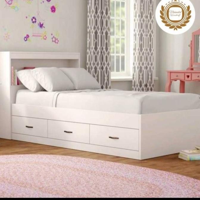 Terlaris Custom Order Kak Agil, Dipan Laci Anak 100X200, Kayu Solid