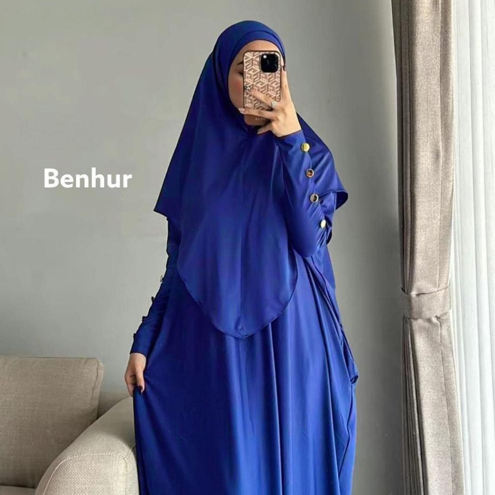 Value Pack Gamis Polos Abaya Inara Set Gamis Polos Free Hijab Bahan Jersey Premium Gamis Tebal Jumbo