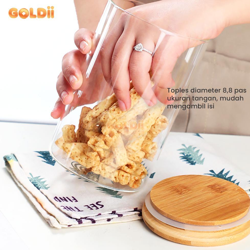 WARSIHLAPAK GOLDII - TOPLES AESTHETIC KACA KEDAP UDARA ANTI MLEMPEM 1 SET 4 PCS TOPLES BUMBU TOPLES 