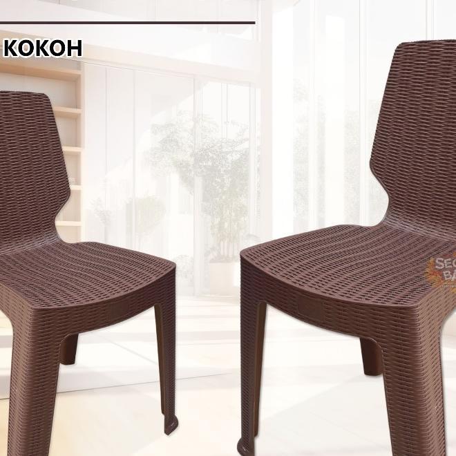 Kursi Teras Sender - Bangku Plastik / Kursi Makan Tinggi / Kursi Plastik Sandaran Murah