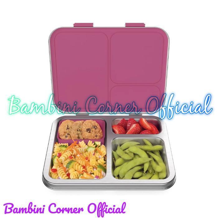 Bentgo Kids Stainless Steel Leak-Resistant Lunch Box (Fuchsia)