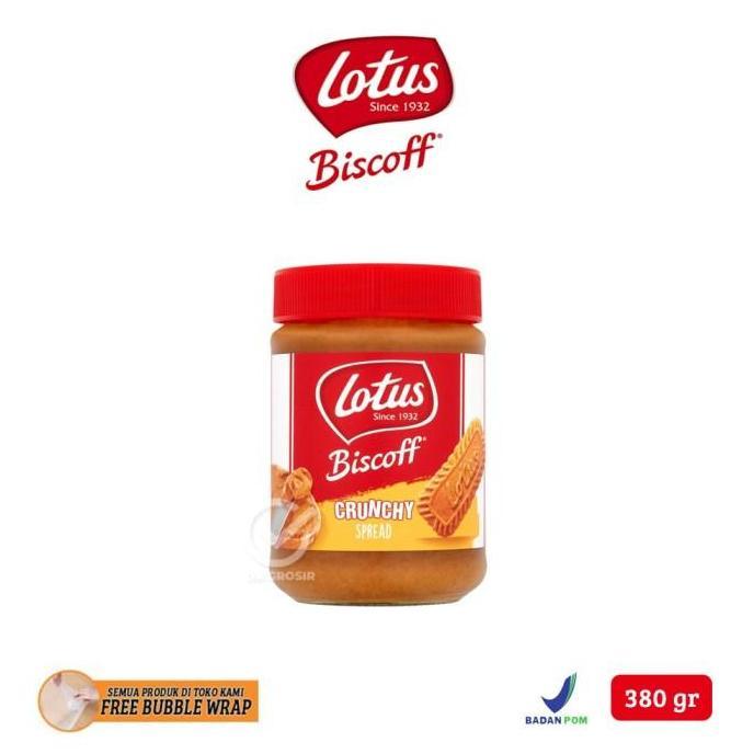 Lotus Biscoff Crunchy Spread / Olesan Roti Rasa Karamel [380 gr]