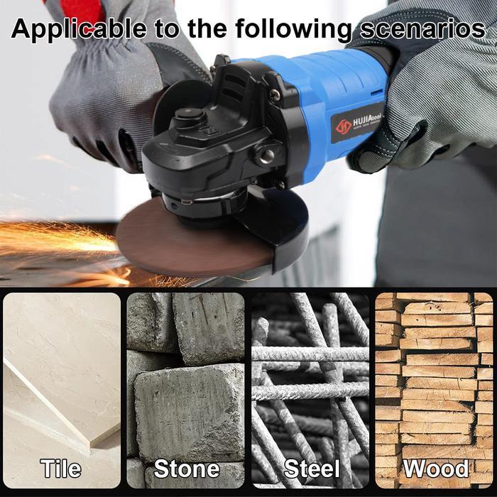 HUJIA Cordless Impact Wrench + Gerinda Mesin Pembuka Baut Ban Roda Mobil Motor Cvt Angle Grinder Bru