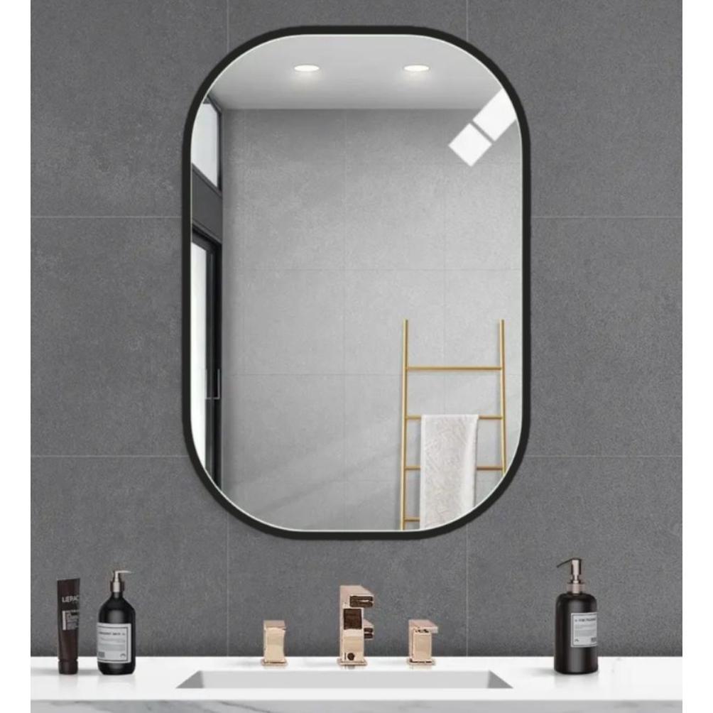 Kaca Cermin List Hitam Mirror Dekorasi Salon Barbershop Fashion Kamar Mandi Aestetick Wastafel Dindi