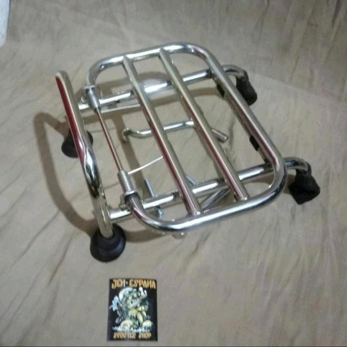 Front Rack Vespa Super Sprint Px Excel Exlusive Dll / Aksesoris Vespa Original Dan Terpercaya