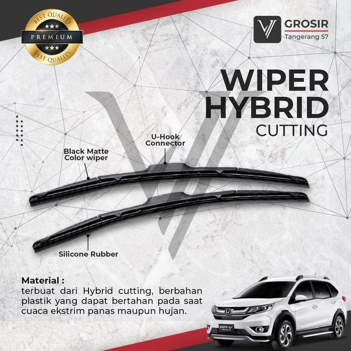 WIPER BRV HYBRID BLADE WIPER HONDA BRV 2 PCS ASLI