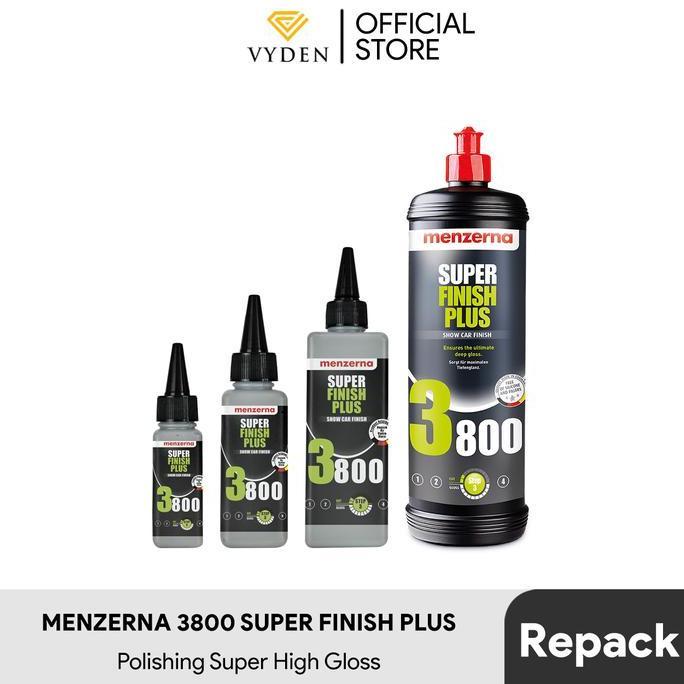 MENZERNA Super Finish Plus 3800 TESTER Polish High Gloss Kompon Halus Penghilang Baret Halus Motor M