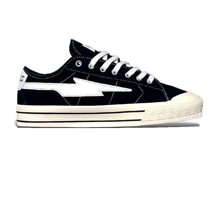 Bisa Cod - Xternalstepsure Sepatu Sneakers Pria Wanita001 Mitterns Storm Low Black White Canvas Casu