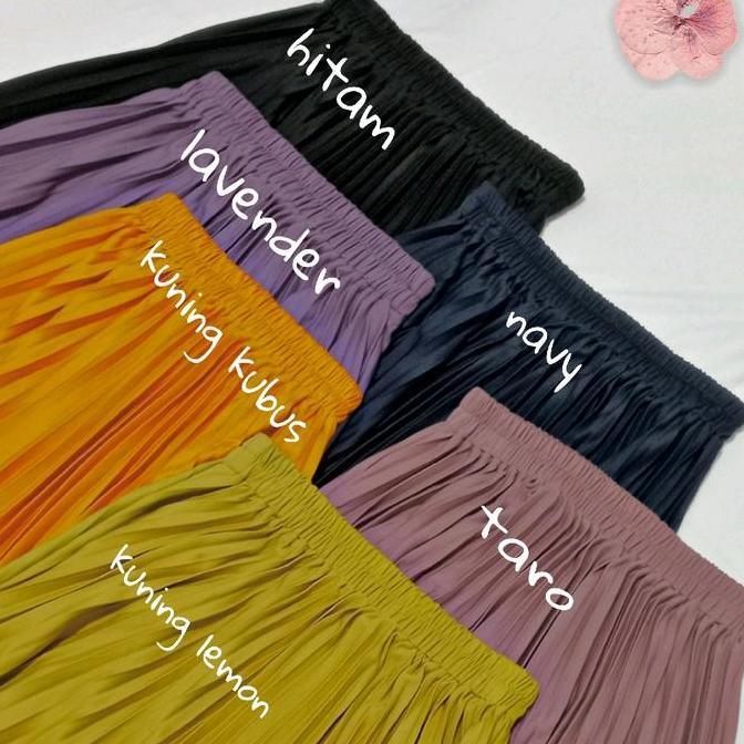 ROK PLISKET DEWASA PREMIUM Bawahan Wanita Tebal Maxi skirt full karet FASHION MUSLIM Hyget Super Mod