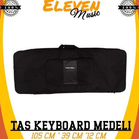 TERBARU SOFTCASE KEYBOARD MEDELI WARNA HITAM BAHAN KANVAS TAS KEYBOARD MEDELI AKX MEDELI KEYBOARD