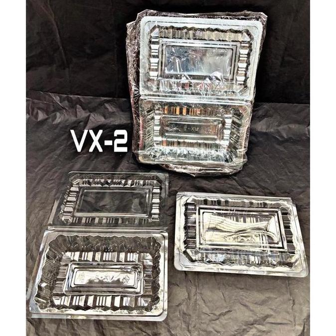 TERLARIS MIKA PLASTIK MEREK VIP TEBAL MIKA KUE BOLU UK SEDANG VX2 ISI 50 PCS
