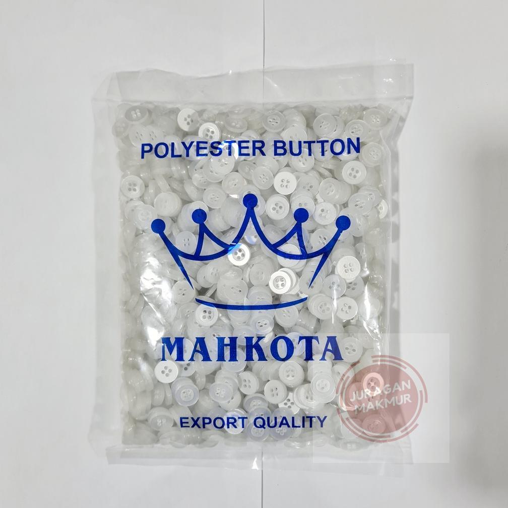 [1440pcs]  Kancing Kemeja Lubang 2 dan Lubang 4 Merk Mahkota Ukuran 18L (11.5mm) isi 10 gross / Kanc