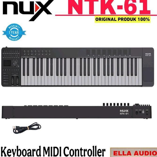 TERBARU NUX NTK-61 KEYBOARD MIDI CONTROLLER 61 KEYS NUX NTK61 NTK 61