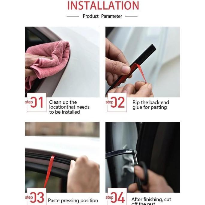 Seal Strip Karet Peredam Pintu Mobil karet pintu mobil seal strip karet peredam Rubber Strip Pintu k