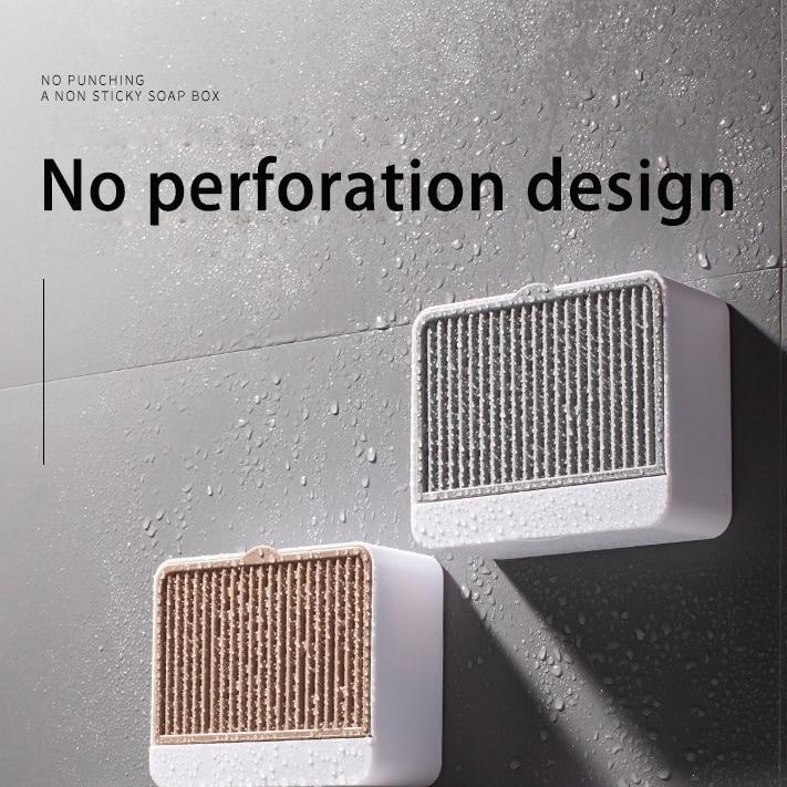Yopia - Tempat Wadah Sabun Batang Kamar Mandi Dinding Tempel Desain Aesthetic Minimalis
