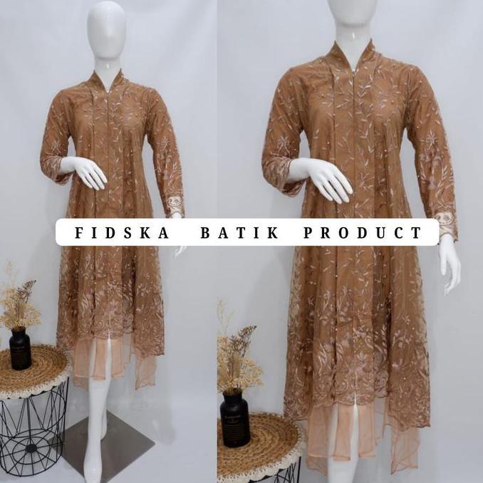 Dres tile/ Kebaya Kondangan / Kebaya Wisuda / Kebaya Lamaran / Kebaya langsung Tile Tangan Panjang M