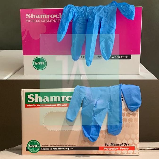 Shamrock Nitrile Powder Free / Sarung Tangan Nitrile