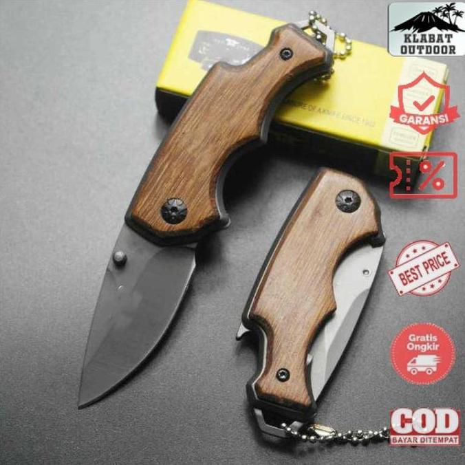 Pisau Lipat Tajam Mini Bushcraft Tactical Knife Survival Hunting Tool