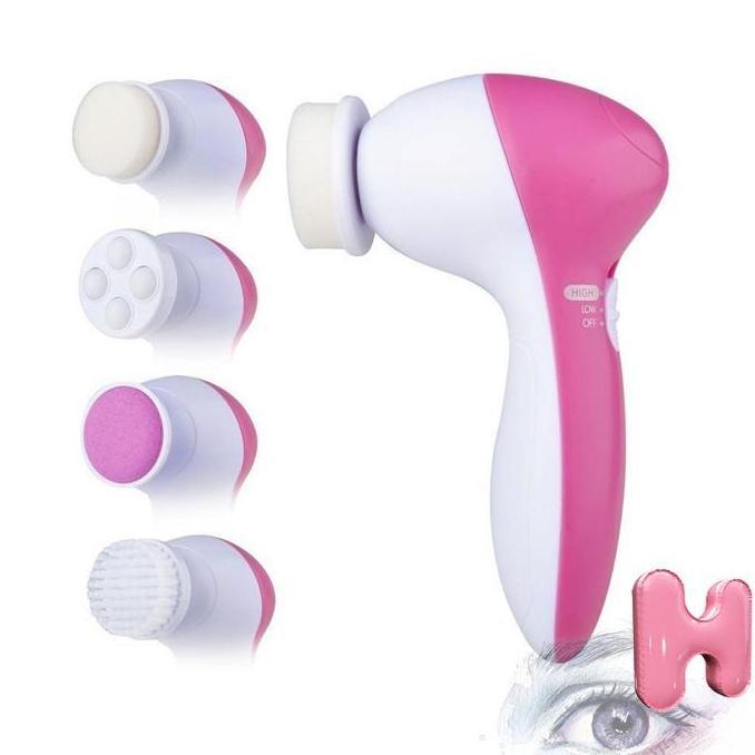 Alat Sikat Elektrik Pembersih Muka Elektrik Lumispa Facial Care 5 in 1 Wajah Electric Compact