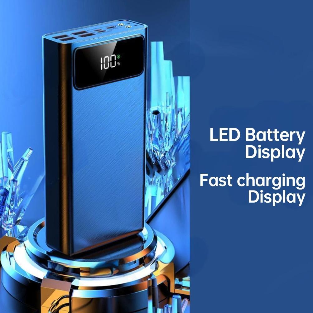 New Moyatu 60000Mah Powerbank Fast Charging Full Capacity 4 Usb Charge Ports Pd Fast Charging Powerb