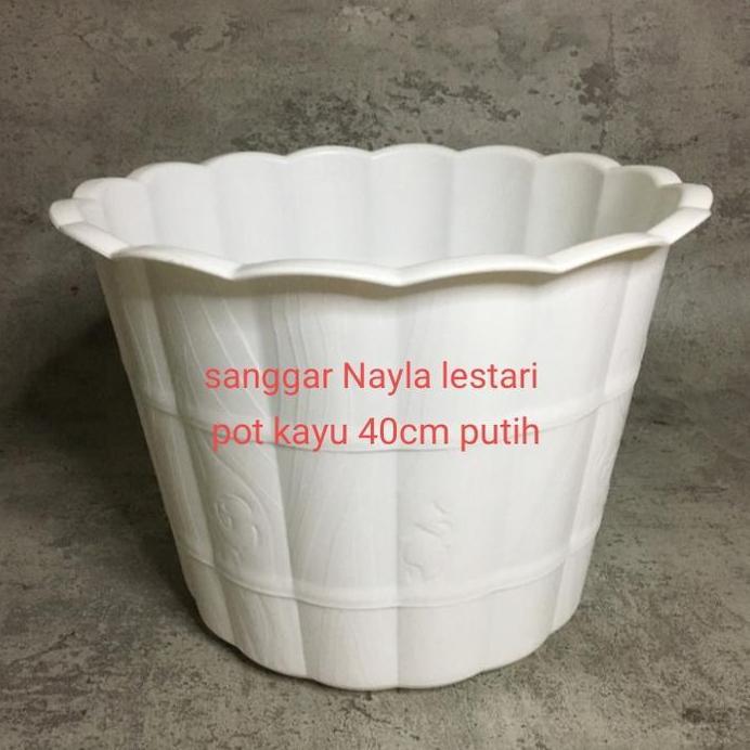 Pot tanaman/pot kayu putih 40cm