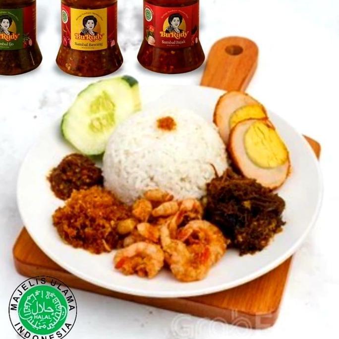 Master- Bu Rudy Sambal Bawang Original Khas Surabaya 110Gr Pedas & Segar Untuk Masakan Udang Dan Seg